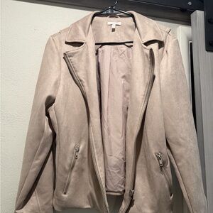 Maurices Light Tan Leather Jacket